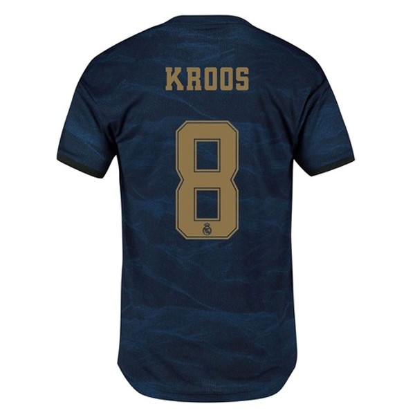 Camiseta Real Madrid NO.8 Kroos Replica Segunda Ropa 2019/20 Azul